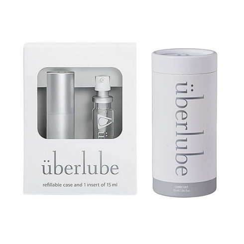überlube Premium-Gleitgel-Set mit 55ml Flasche + Reiseetui mit 15ml Nachfüllung